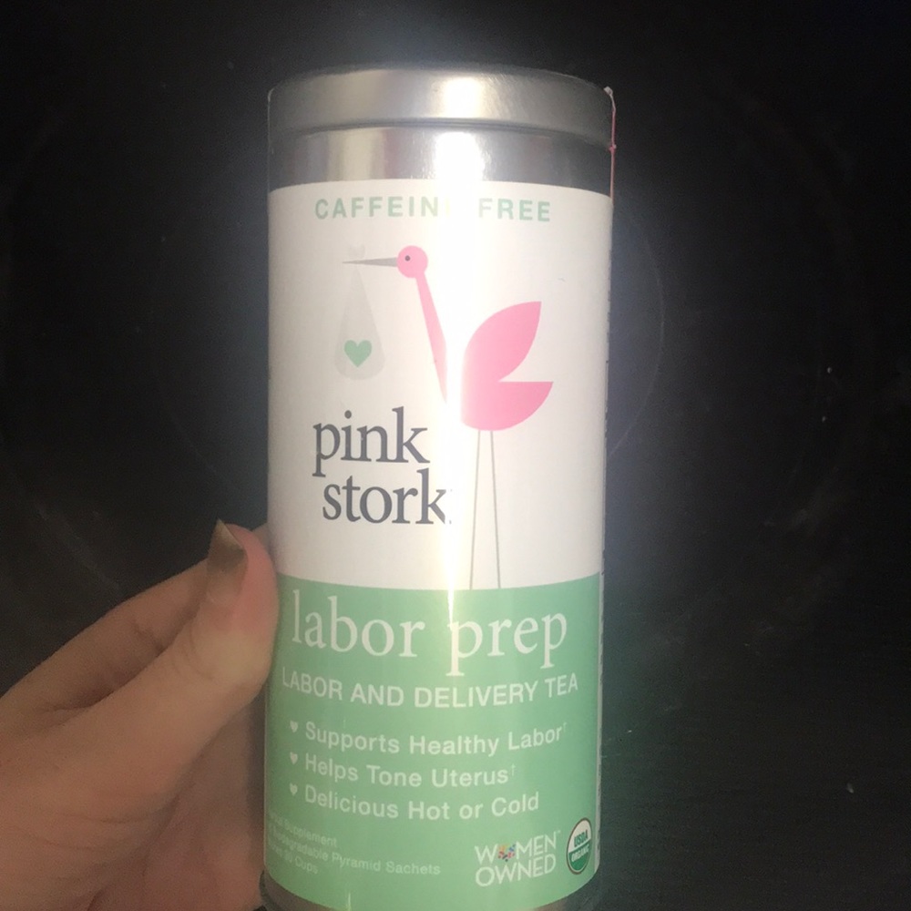 Pink stork labor prep tea